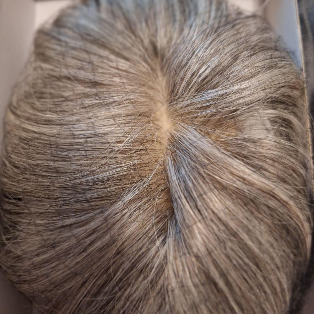 Elegant Gray Women's Hair Topper